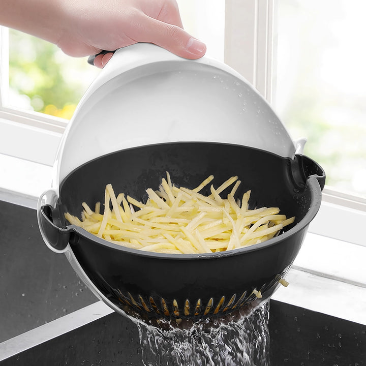 Multifunctional 2-in-1 Vegetable Slicer and Fruit Strainer