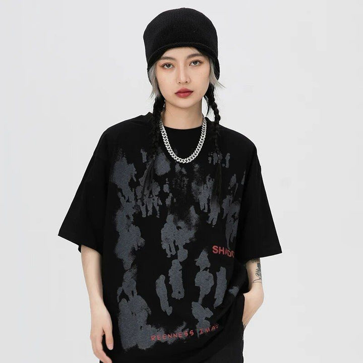 Shadow Letter Hip Hop T-Shirt