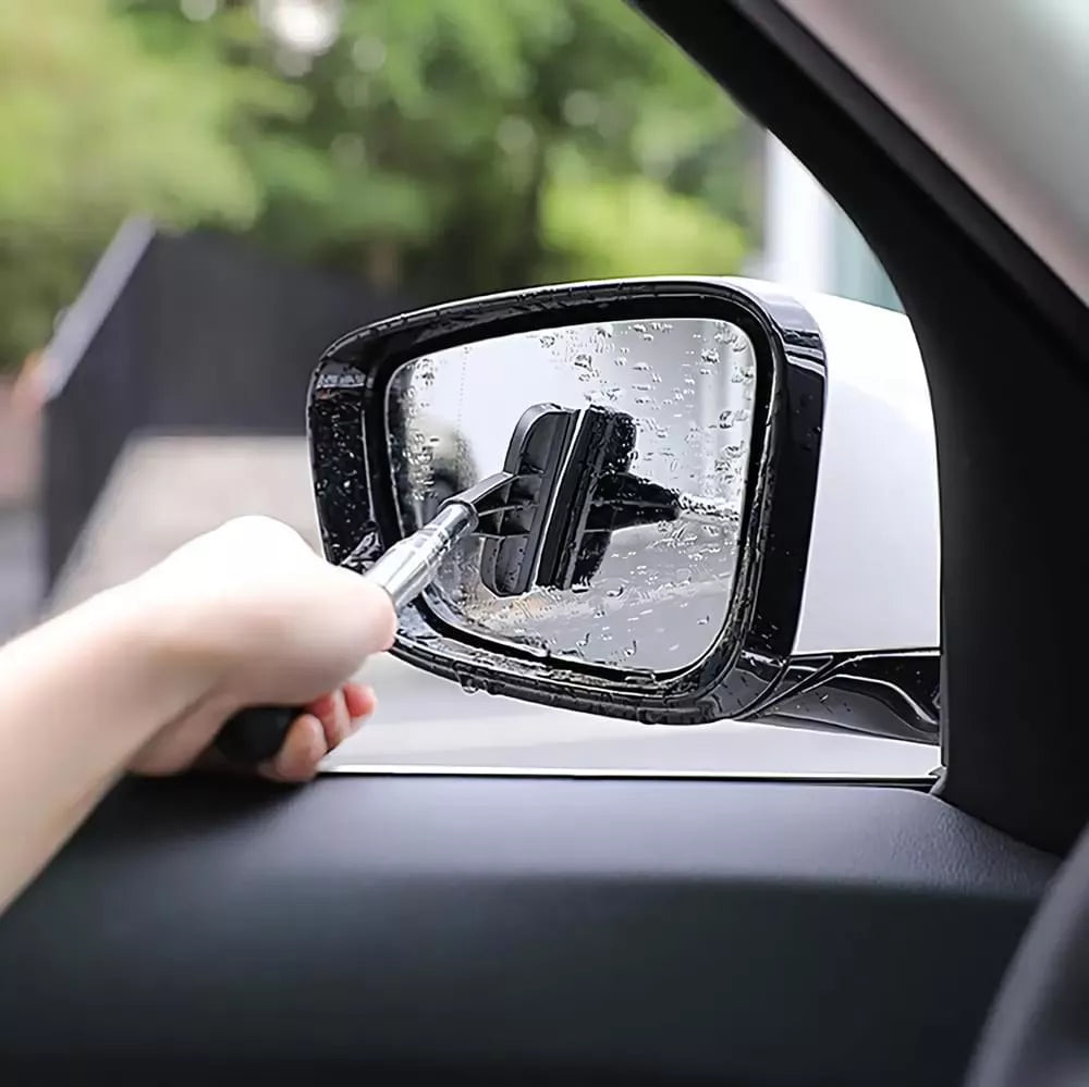 Telescopic Car Mirror Squeegee