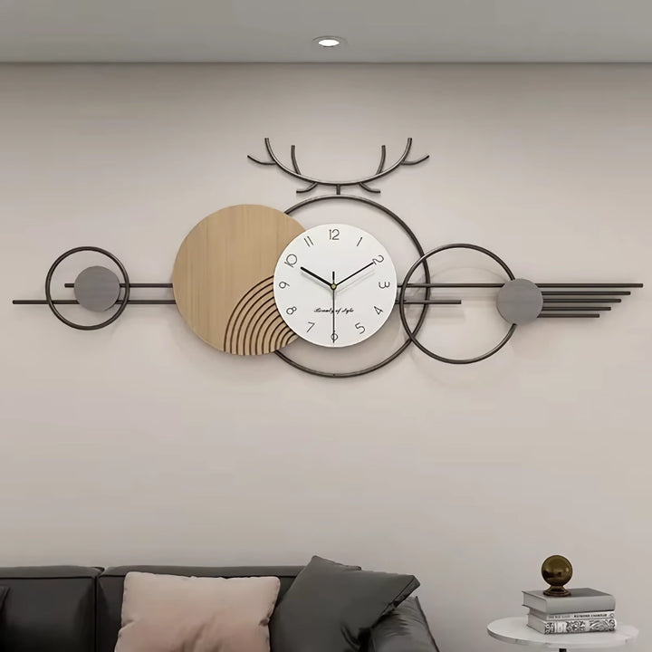 Elegant Large Geometric Wall Clock