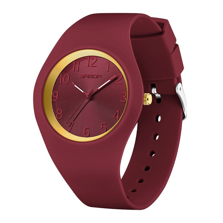 Student Thin And Light Silicone Strap Waterproof Simple Fashion Electronic Watch