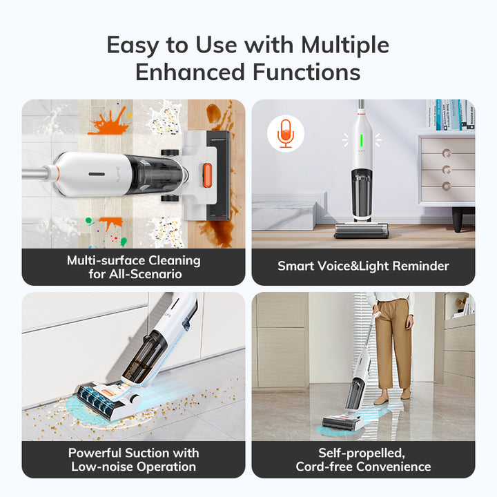 Cordless Wet Dry Cleaning Smart Washing Mop Robot