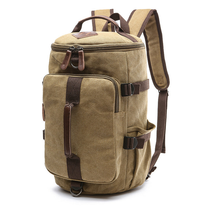 Cylinder leisure backpack computer bag