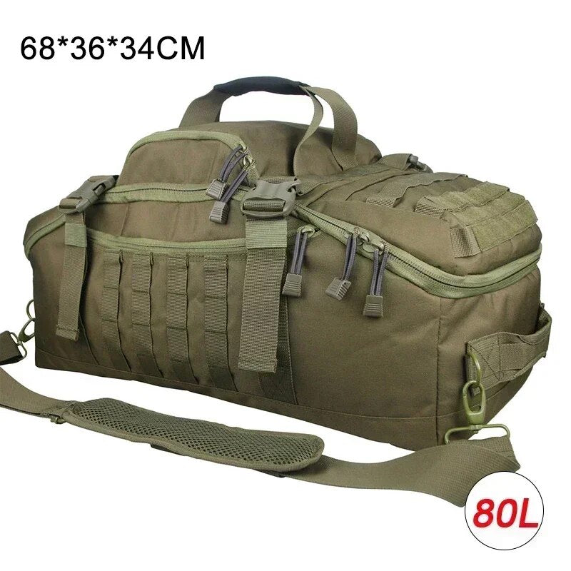 Ultimate 3-in-1 Military Tactical Backpack - Waterproof Duffle Bag for Outdoor Adventures