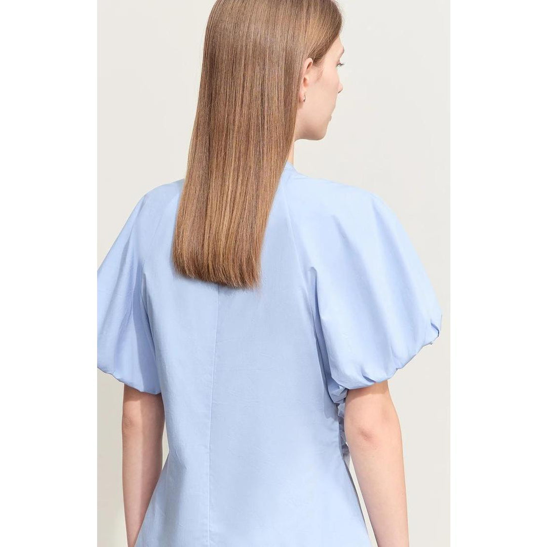 Summer Elegance Lantern Sleeve Blouse