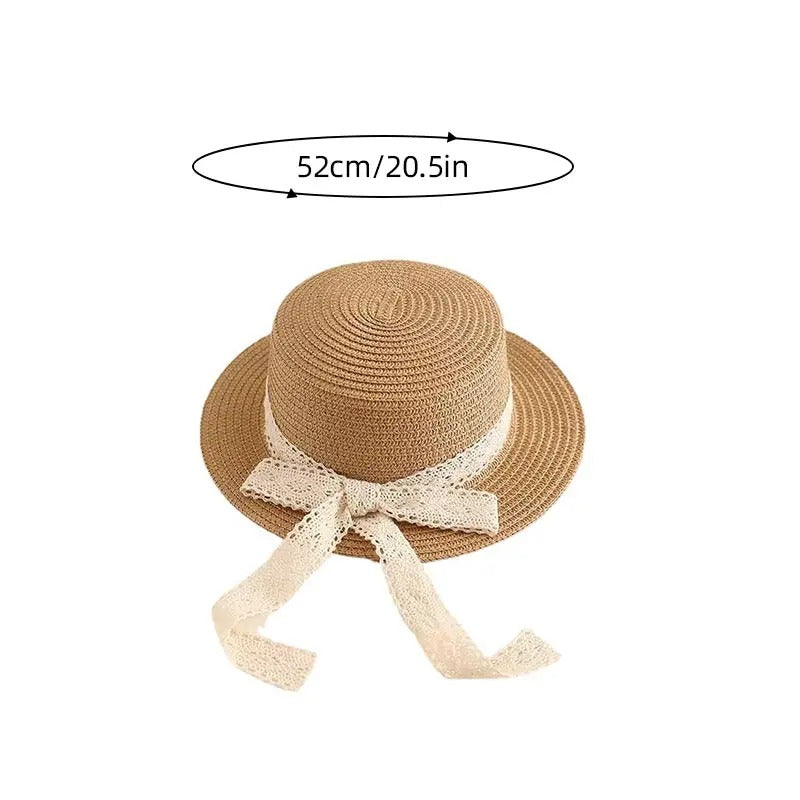 Charming Summer Princess Straw Hat for Children