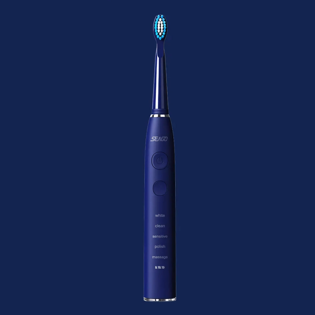 Electric Sonic Toothbrush USB Rechargeable with Long Battery Life and Replacement Heads