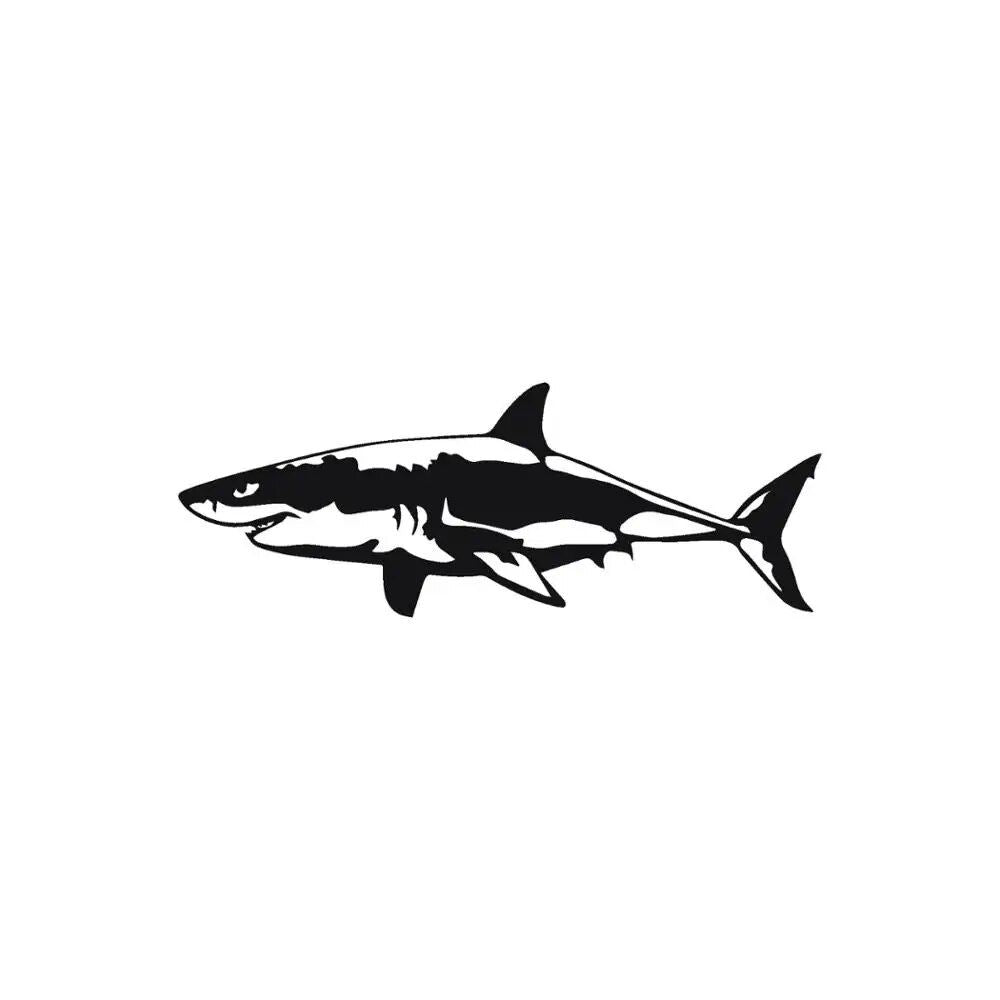 Customizable Great White Shark Vinyl Car Decal