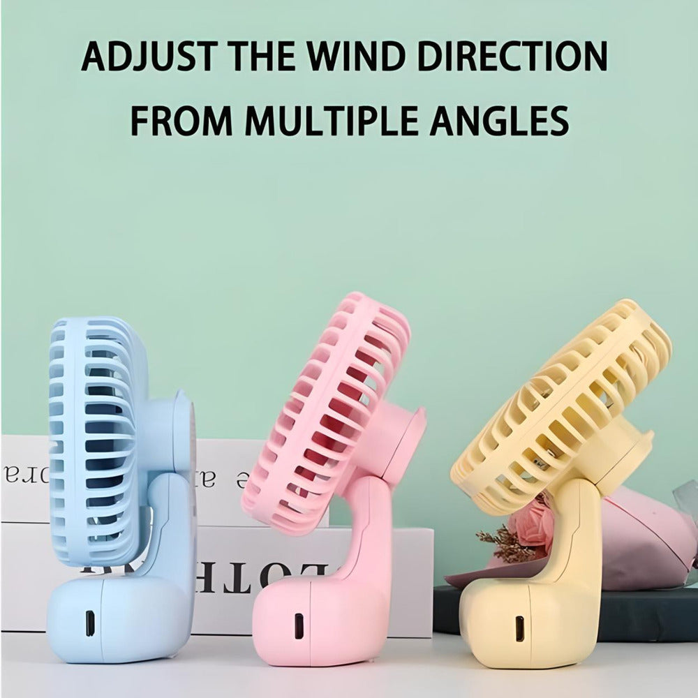 Portable USB Rechargeable Mini Handheld Fan