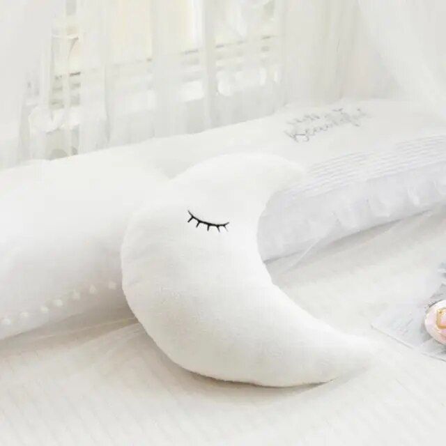 Nice Stuffed Cloud Moon Star Raindrop Plush Pillow