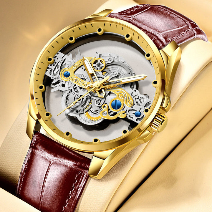 New Double-sided Skeleton Full Automatic Machine Non-mechanical Watch