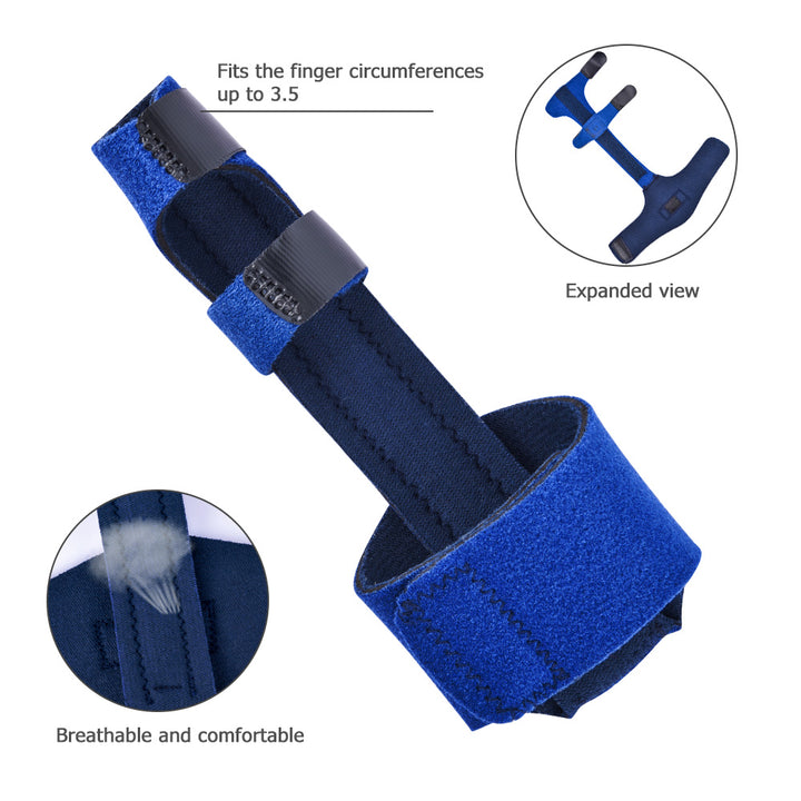 Adjustable Finger Splint Brace with Aluminum Alloy Stabilizer