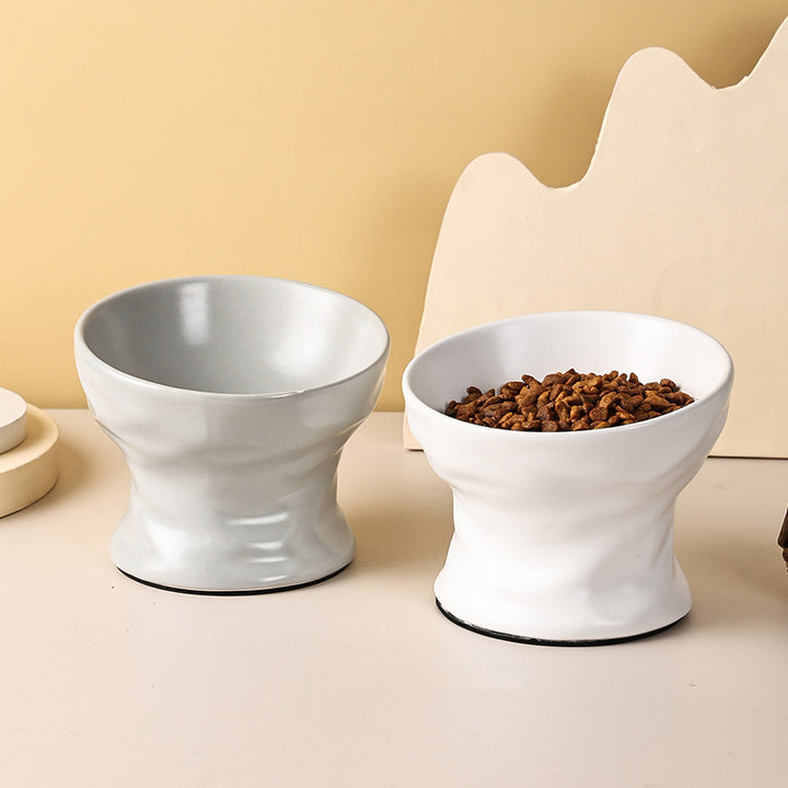 Elevated Ceramic Cat & Small Dog Bowl