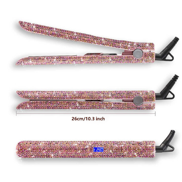 Rhinestone Ceramic Flat Iron