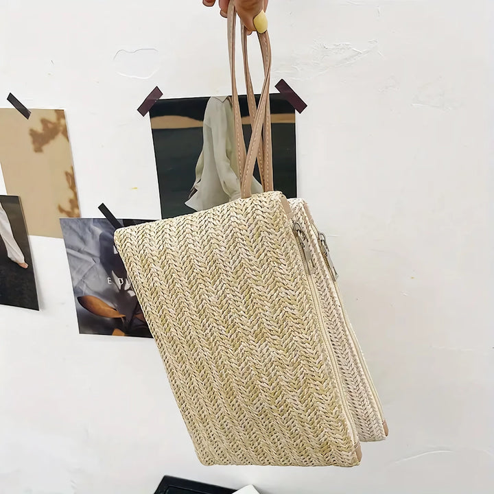 Bohemian Straw Woven Clutch