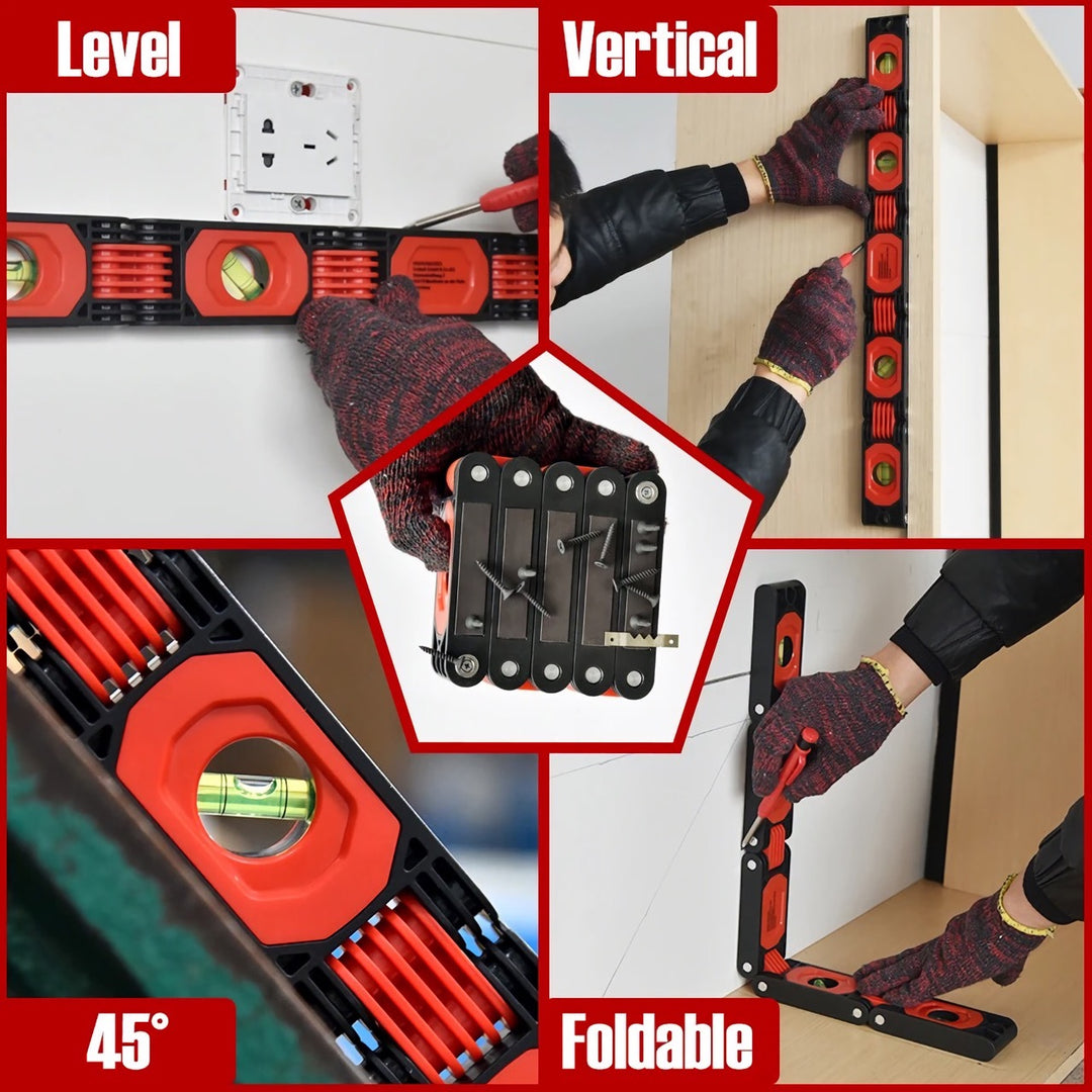 Magnetic Foldable Level Ruler