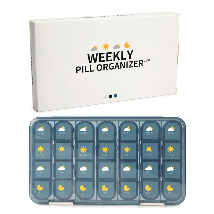 21/28 Grids Weekly Pill Box