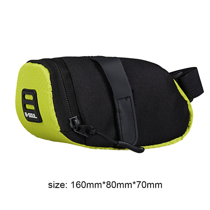 Compact High-Visibility Cycling Saddle Bag: Durable, Reflective, & Spacious