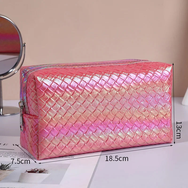 Fashion Women Waterproof PU Travel Cosmetic Bag