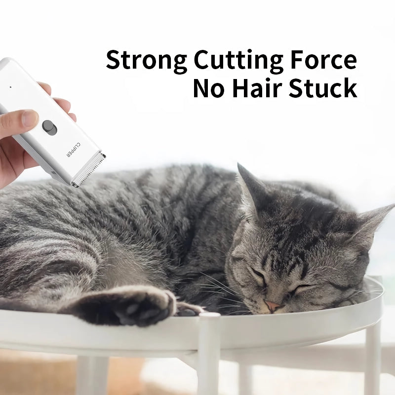 Rechargeable Low-Noise Pet Hair Trimmer for Professional Grooming