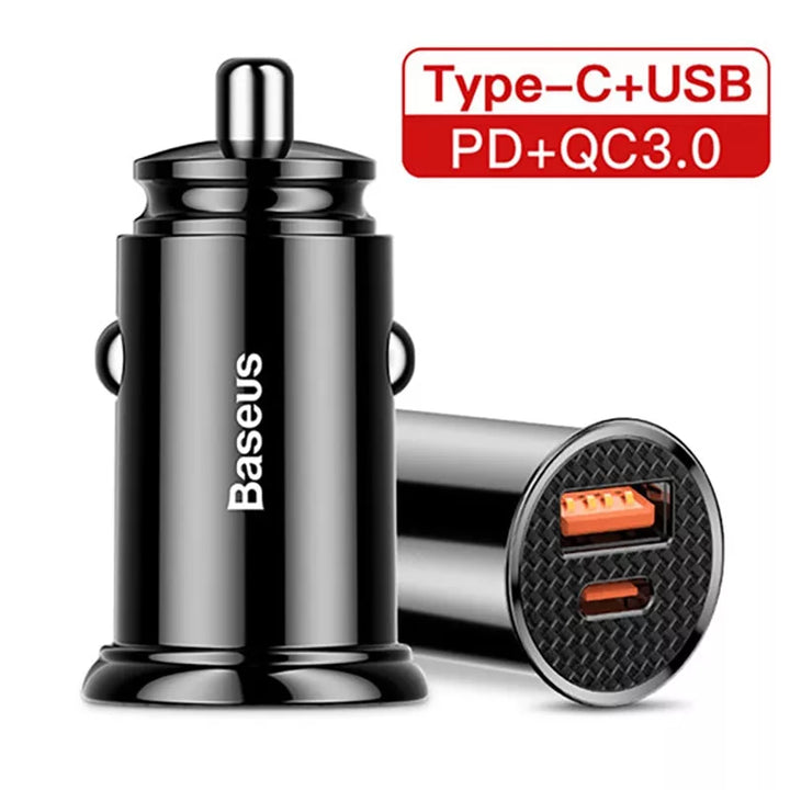 30W Dual Port Fast Car Charger