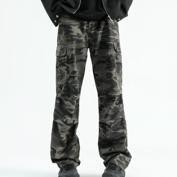 Fashion Brand Design Sense Paratrooper Denim Trousers