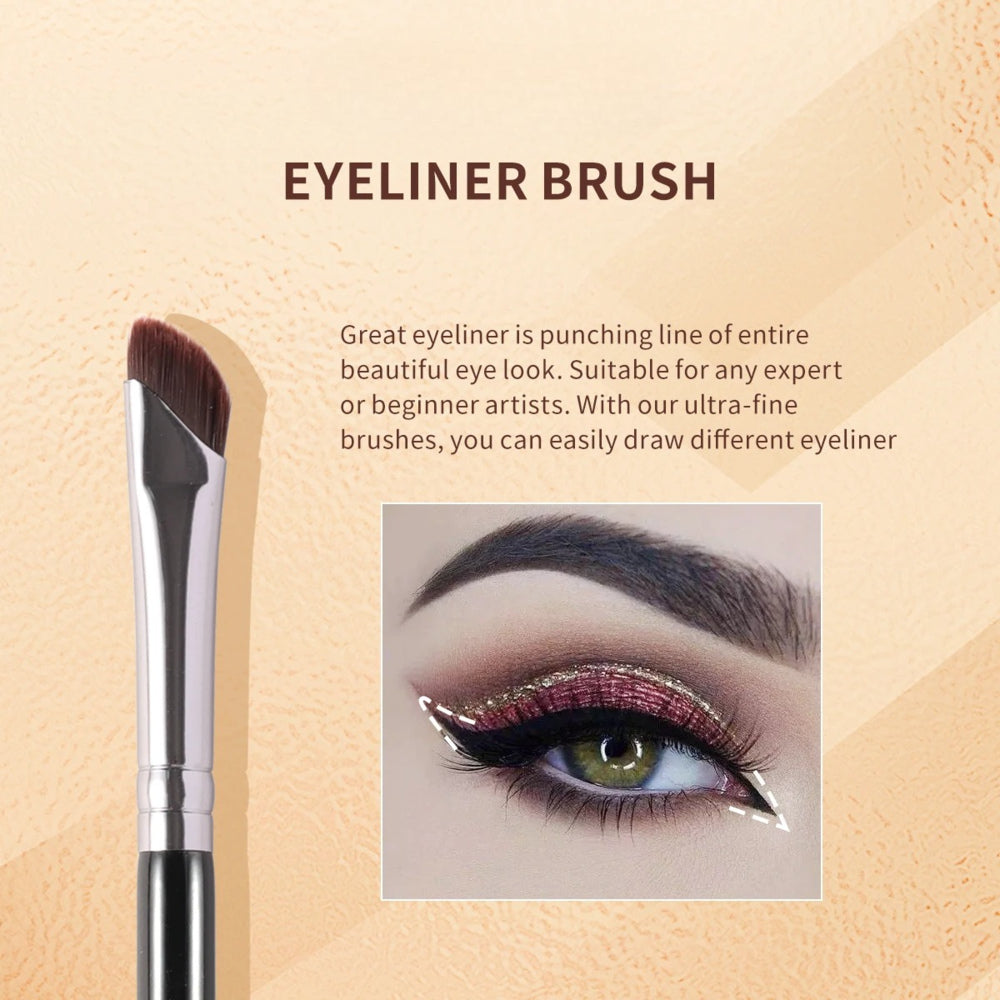 Angled Precision Eyeliner Brush Set