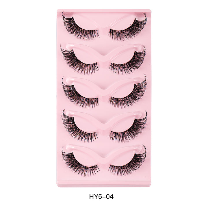 5 Pair 3D Cat Eye Fox Eye Lashes