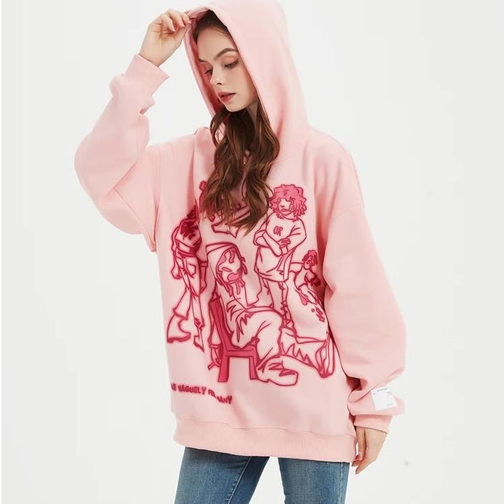 Harajuku Anime Streetwear Hoodie