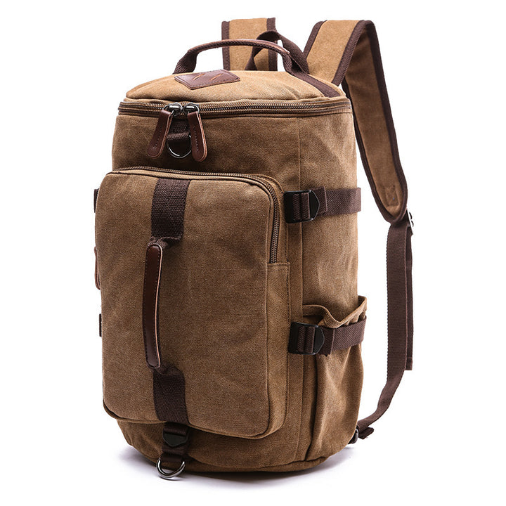 Cylinder leisure backpack computer bag