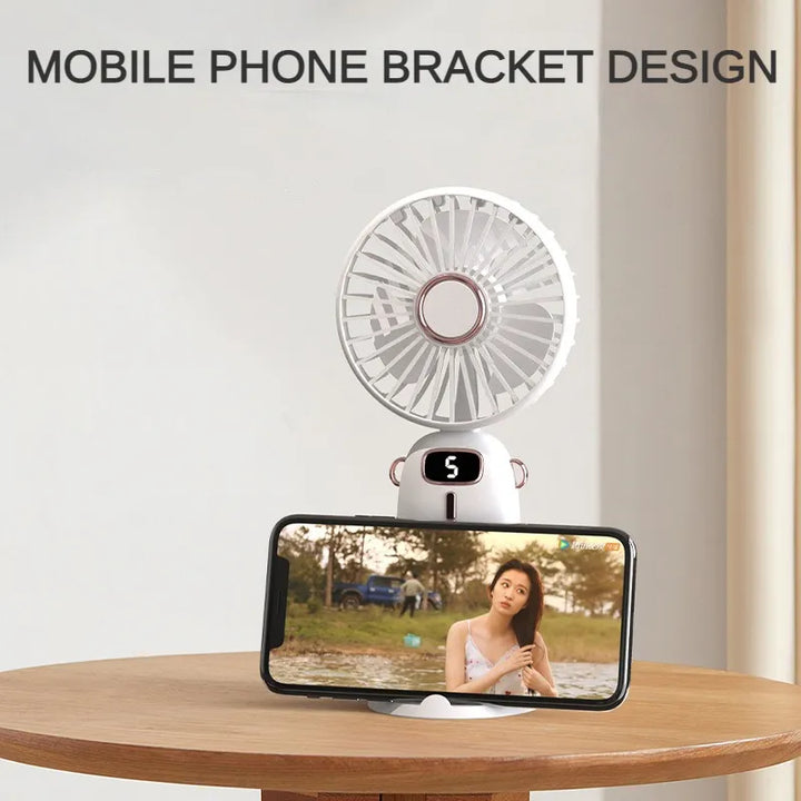 Portable USB Handheld Mini Fan with Phone Stand