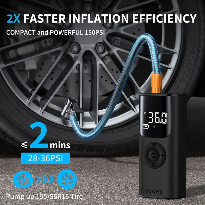 150PSI Wireless Digital Tire Inflator with LED Display