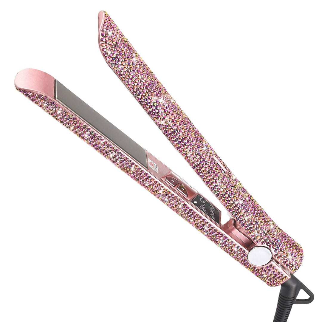 Rhinestone Ceramic Flat Iron