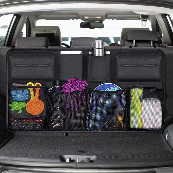 Waterproof Car Trunk Storage Bag with Multiple Pockets