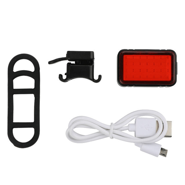 Machfally USB charging smart sensor brake bicycle riding tail light mountain bike COB warning light