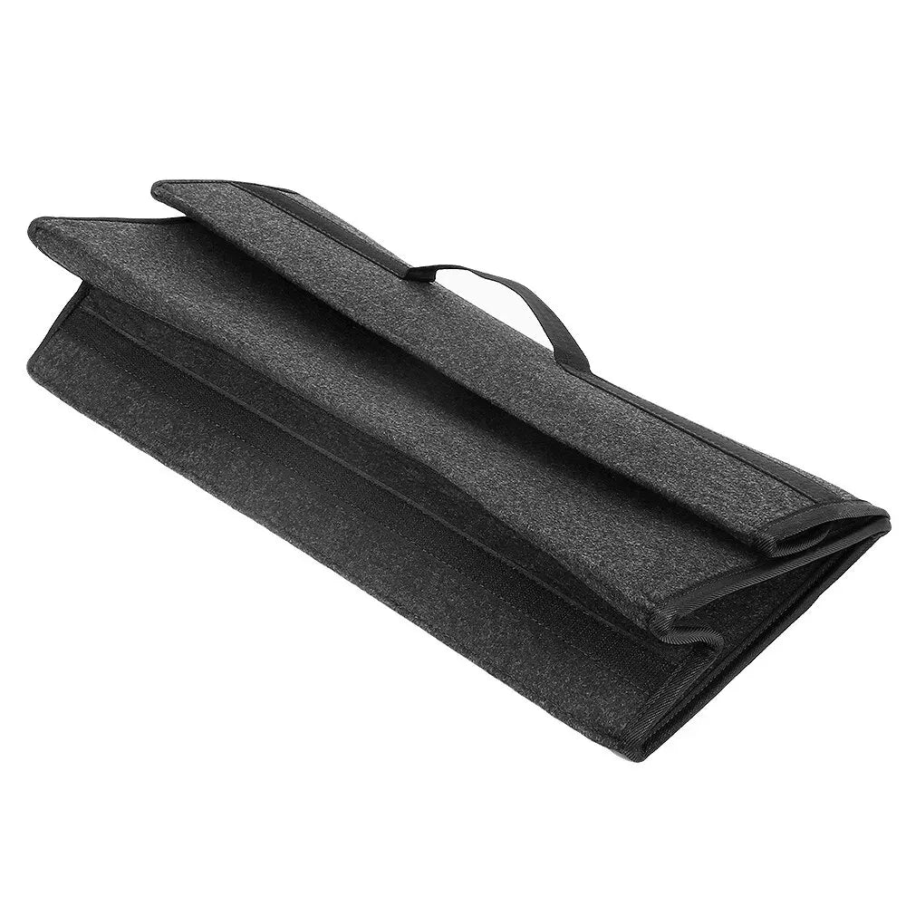 Foldable Car Trunk Organizer with Anti-Slip Velcro Bottom