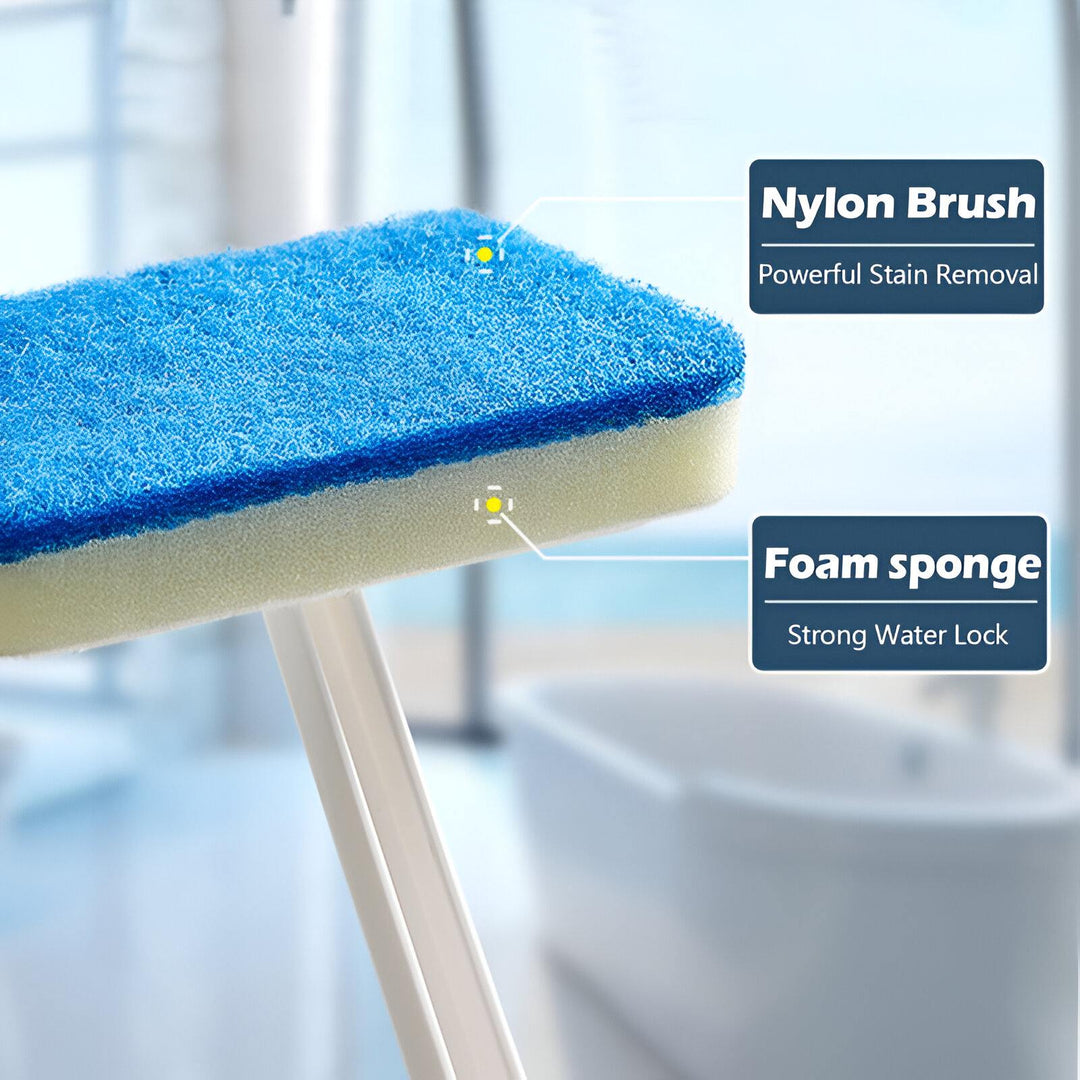 Long Handle Multi-Functional Bathroom Wall and Floor Cleaning Brush