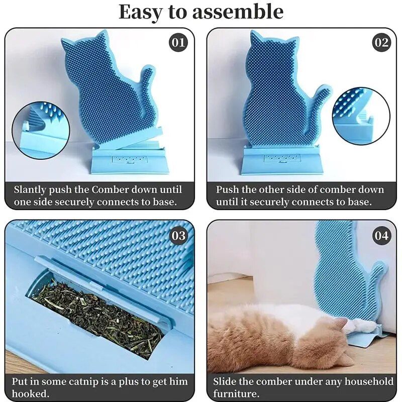 Self-Grooming Catnip Massage Comb - The Ultimate Cat Grooming Tool