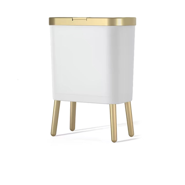 Golden Luxury High-Foot Trash Can