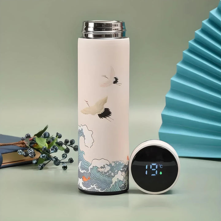 Chinese Style Retro Smart Thermal Water Bottle