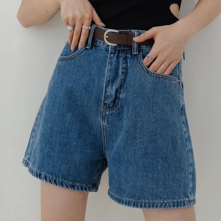 Casual High Waist Denim Shorts