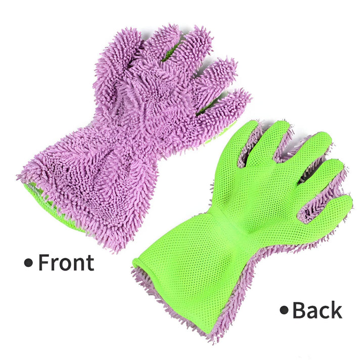 Double-Sided Microfiber Car Wash Gloves – Multi-Purpose Cleaning Tool for Cars and Home