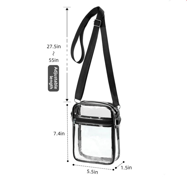 Women’s Clear Stadium-Approved PVC Shoulder Bag