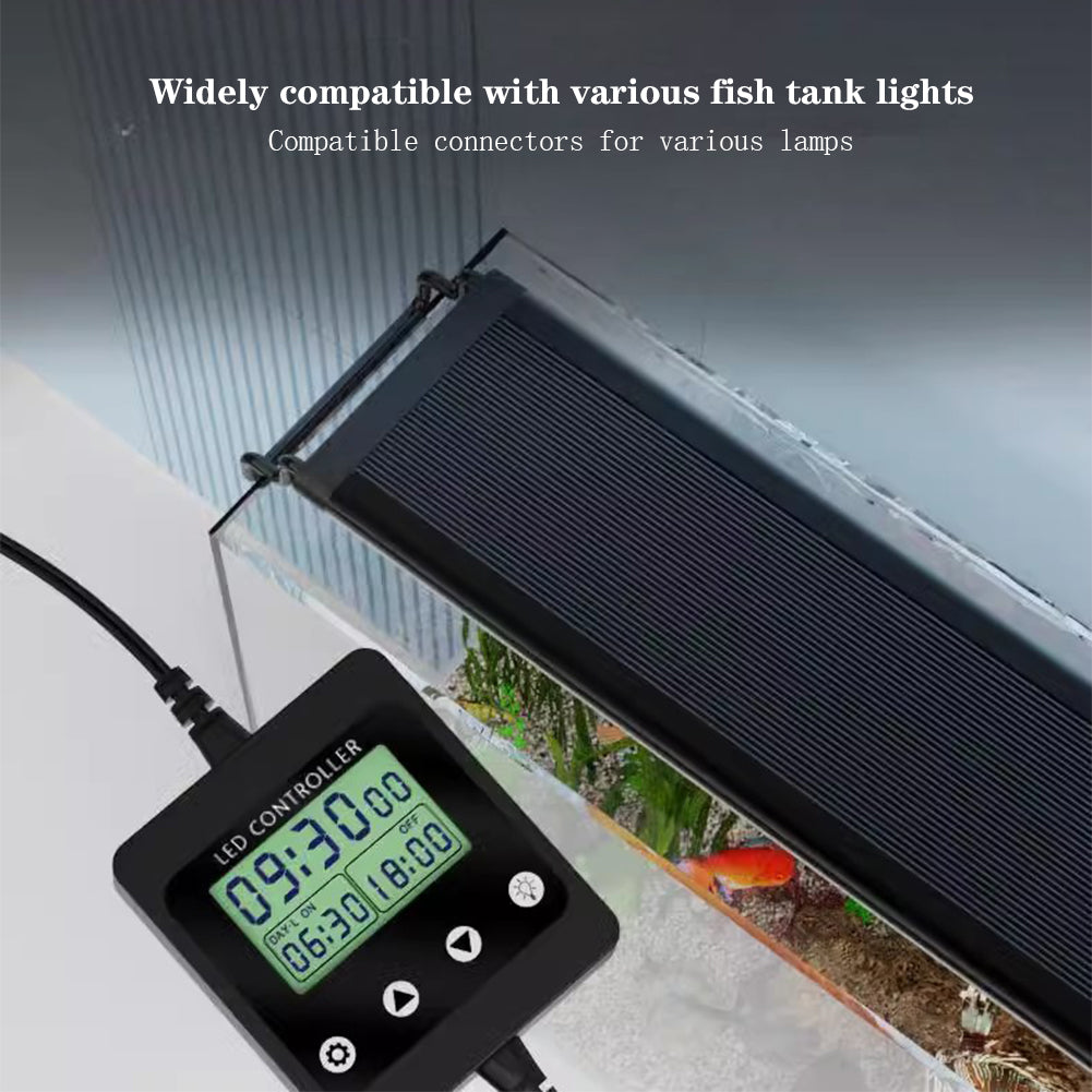 Aquarium LED Light Timer and Dimmer with Infinite Brightness Adjustment