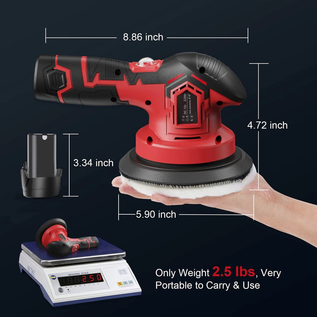 Wireless Car Polishing Machine 6-Speed 2500-5000RPM