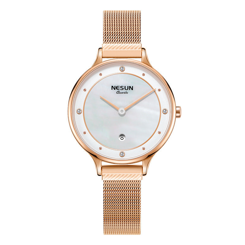 Ladies fashion simple quartz watch