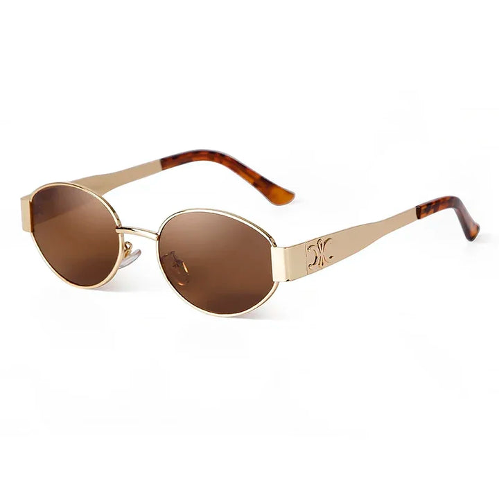 Trendy Retro Oval Sunglasses for Women