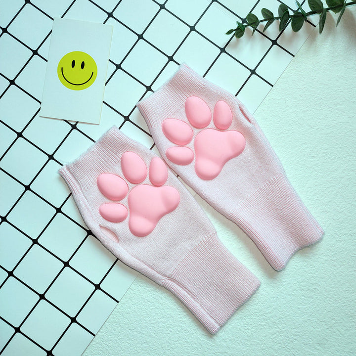 3D Silicone Cat Paw Pads Gloves