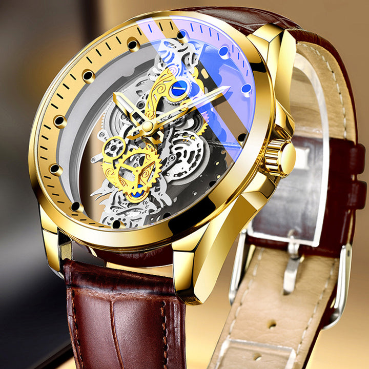 New Double-sided Skeleton Full Automatic Machine Non-mechanical Watch