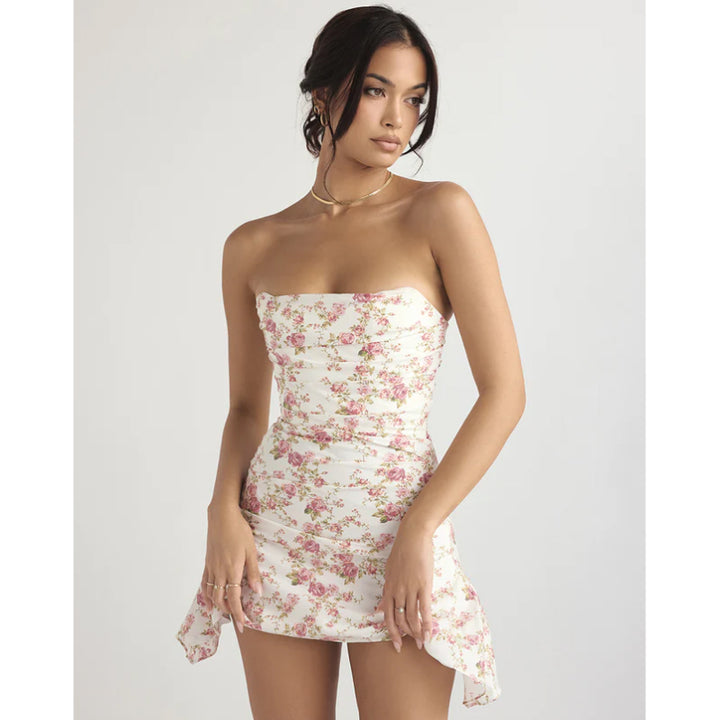 Women's Backless Strapless Dress